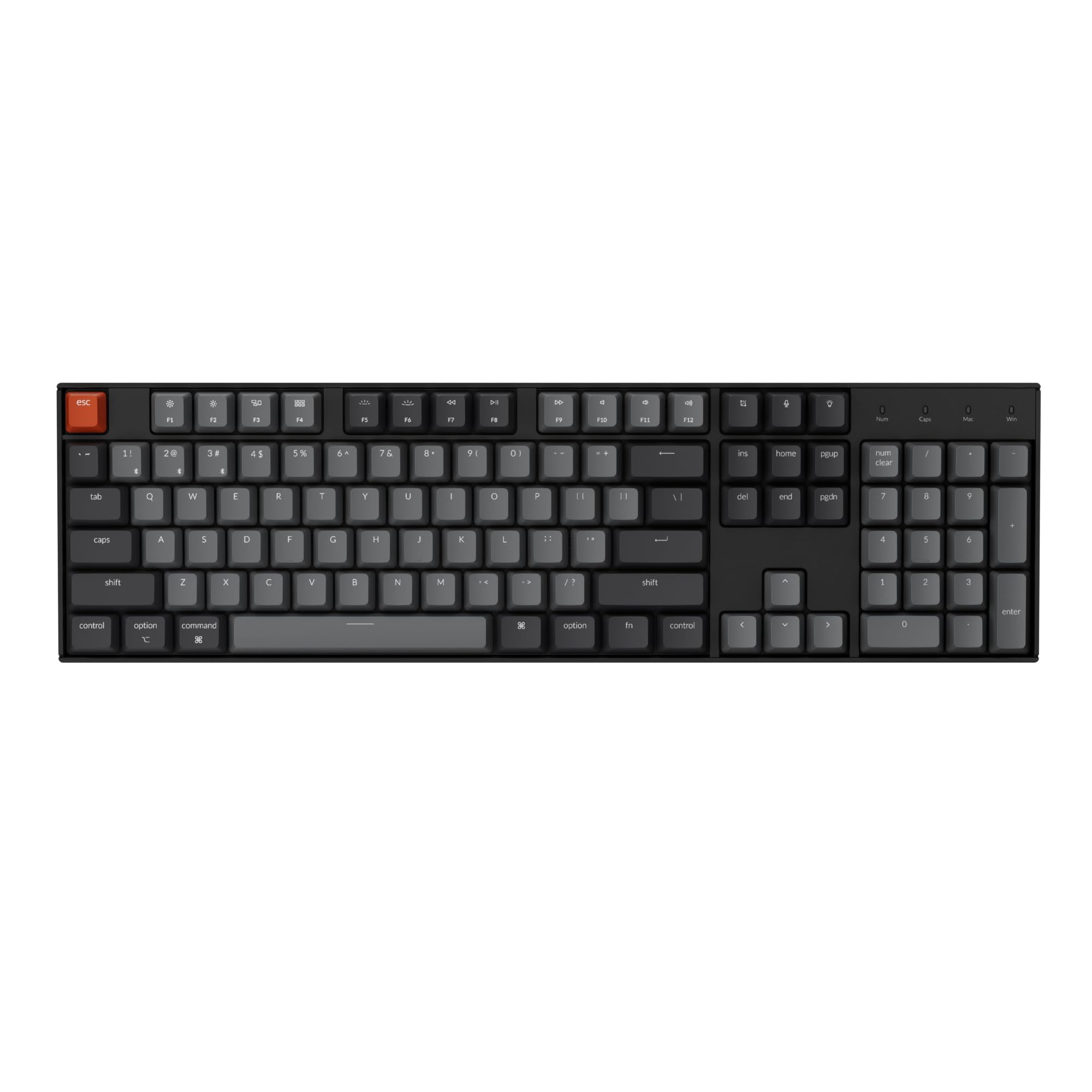 Teclado Keychron K10, Tamaño Completo, 104 Teclas, Bluetooth Inalámbrico