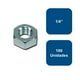 thumbnail image 1 of Tuerca Hexagonal Grado 2 Zincada 1/4" 100un., 1 of 2