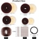 thumbnail image 2 of Set para hacer moños con forma de dona, incluye 20 redes invisibles para el cabello, 4 moños marrón oscuro y 4 beige, 5 bandas elásticas para el cabello y 20 horquillas., 2 of 7
