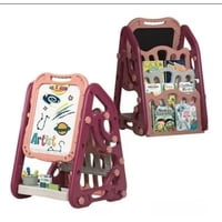 Lapequeteria - Pizarra Infantil 2 En 1 Con Librero