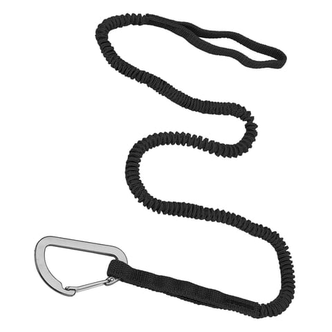 Magideal - Correa De Paleta Para Kayak, Correa Elástica, Cuerda Elástica, Correa Para Caña Para Kayak Ajustable, Cordón Para Surf, Kayak, Accesorios De Navegació Negro