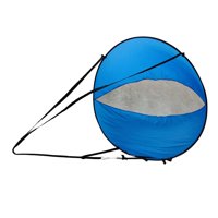 Ioensy - Kit De Vela De Viento A Favor Del Viento Vela De Viento De Kayak Emergente De 42 ""Para Botes Inflables Canoas Azul