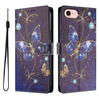 Foxdock Funda Tipo Cartera Para Iphone 6/7/8 Con Soporte Y Correa – Diseño De Patrones Lindos