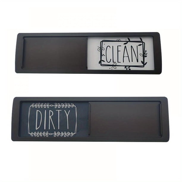 Never Guess Again with Our 1pc Universal Clean Dirty Sign for Dishwasher or Refrigerator - Magnetic Stainless Steel with Strong Magnet, Standard Size, and Washable Design - Perfect for Keeping Your Di