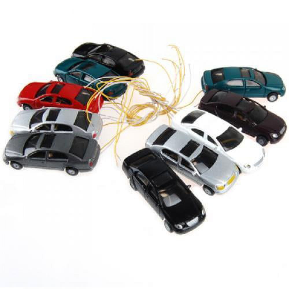 Lot de 50 accessoires de construction à l'échelle HO 1:87 1:100 pour maquette de voiture, train (50 pièces - échelle 1:100