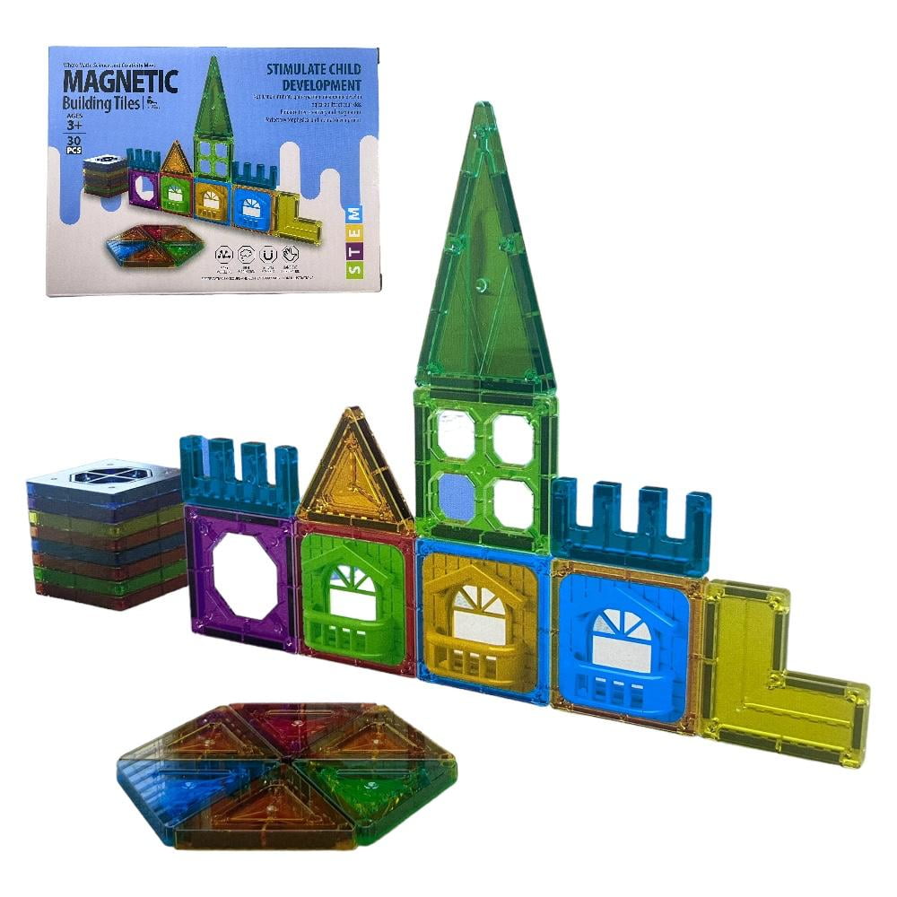 N-ofertas - Juego Magnético Bloques De Construcción Didáctico 30 Pcs
