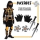 thumbnail image 3 of Disfraz de Spooktacular Creations Golden Ninja Deluxe para niños de 8 a 10 años, 3 of 6