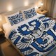 thumbnail image 1 of Heraldic Emblem with Book And Lion Duvet Cover Set Use This Retro Cartoon Print Duvet Cover Set for Qixi Festival Lightweight And Breathable, 1 of 1