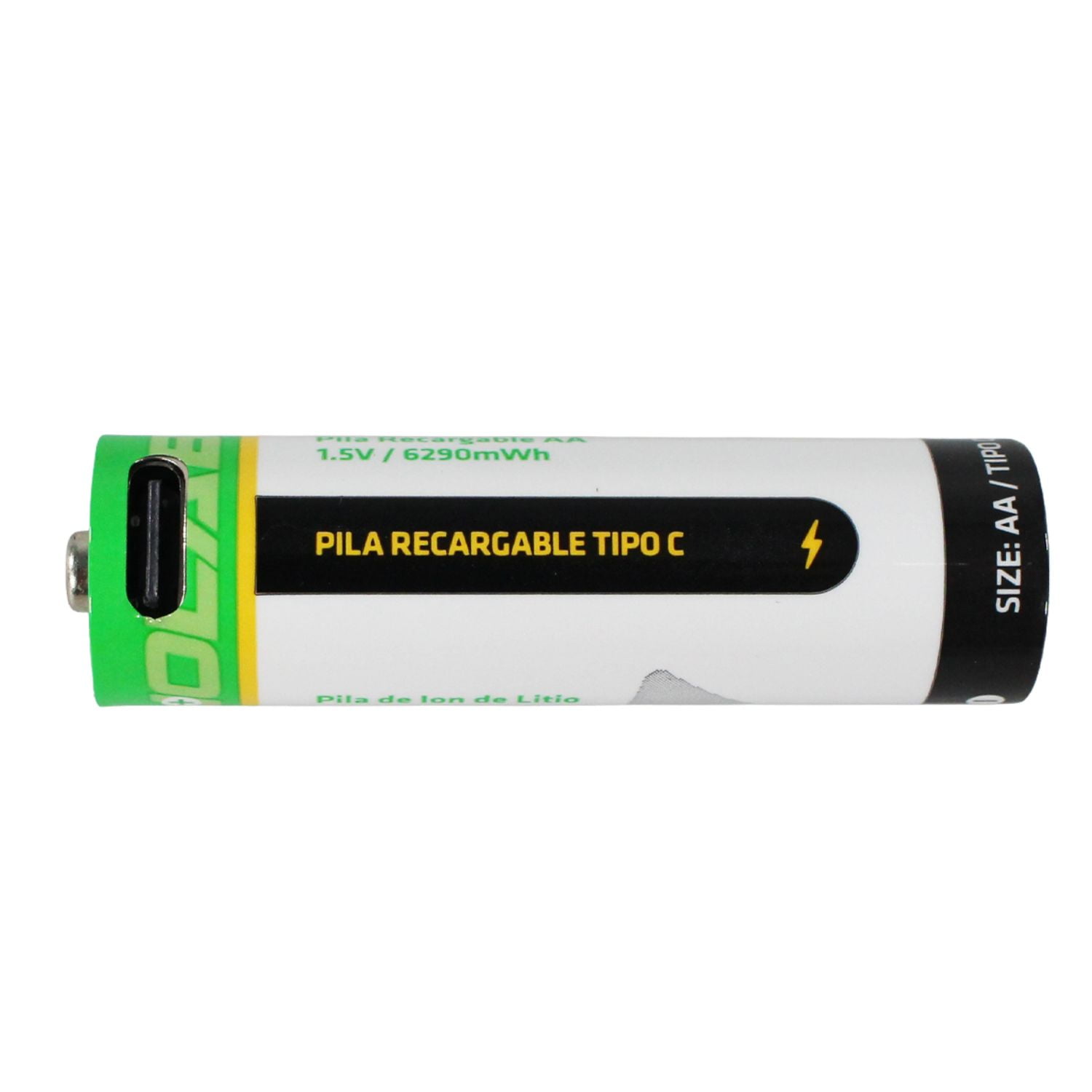 Tecnolab - Pack 2 Pilas Aa Recargables Usb 6290mwh - Ps