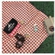 thumbnail image 4 of Manta Picnic Impermeable Cuadros Rojos 150X180 Camping Playa, 4 of 7