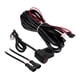 thumbnail image 4 of Kit De Arnés De Cableado De Dos Luces Para Motocicleta, Piezas De Reparación, Cableado De Luz Antiniebla Negra, Cable De 1,6 M, 4 of 5