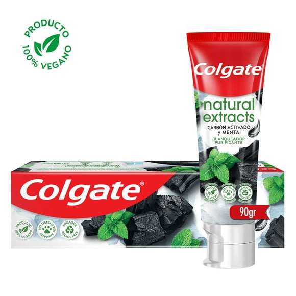 Pasta Dental Colgate Naturals Carbón, 90 g