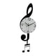 thumbnail image 4 of Reloj De Pared Con Notas Musicales. Arte Con Notas Musicales Para Sala De Estar O Habitación Infantil. Para Amantes De La Música. Blanco., 4 of 5