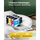 thumbnail image 4 of Cartuchos de tinta SHEENGO LC501 compatibles, paquete de 4, 4 of 7