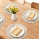 thumbnail image 2 of Juego de 6 manteles de cuero para mesa de comedor de cocina, manteles lavables, color albaricoque, 13x13 pulgadas, 2 of 6