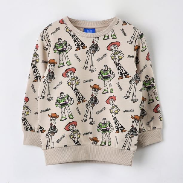 Polerón Cerrado Niño Toy Story Disney Full Print Beige