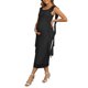 thumbnail image 4 of INSPIRE CHIC Vestido Maxi de Maternidad para Mujer sin Mangas con Volantes de Malla Cuello Cuadrado Invitada de Boda Fiesta Talla 2XL Negro, 4 of 6