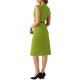 thumbnail image 3 of INSPIRE CHIC Vestido Elegante de Mujer con Mangas Cortas y Cinturón para el Trabajo, Vestidos Tubo Verde Claro Talla S, 3 of 6