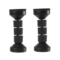 Bothyi - Topes De Cabecera De 2 Piezas, Fácil Instalación, Para Cabeceras, Muebles De Pared, Color Negro