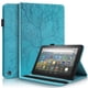 thumbnail image 1 of Funda con relieve del Árbol de la Vida para tablet Fire HD8(2022) con soporte, ranuras para tarjetas y soporte para lápiz óptico. Azul, 1 of 6