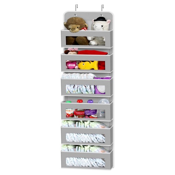 Organizador colgante para artículos de hogar sencillos con 6 bolsillos para puerta de armario