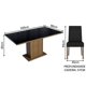 thumbnail image 2 of Juego de Comedor Madesa Alexis con 6 Sillas Marrón/Negro/Oxford, 2 of 9