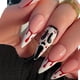 thumbnail image 2 of 24pcs Glossy Red Blood Press On Nails - Scary Ghost Design for Halloween and Christmas - Full Cover Long Stiletto False Nails for Women and Girls, 2 of 2