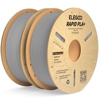 Filamento Para Impresora 3D Elegoo Rapid Pla Plus De 1,75 Mm, Color Gris, 2 Kg