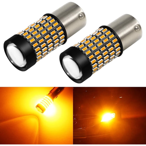 Foco LED 1156 PHINLION 3014 100 SMD Ámbar 12V-30V Par