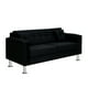 thumbnail image 2 of Sofa New Retro 3c Felpa 12 Negro, 2 of 6