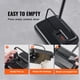 thumbnail image 4 of Barredora de alfombras VEVOR, manual, suelo, 300 ml, capacidad para basura, color negro, 4 of 9