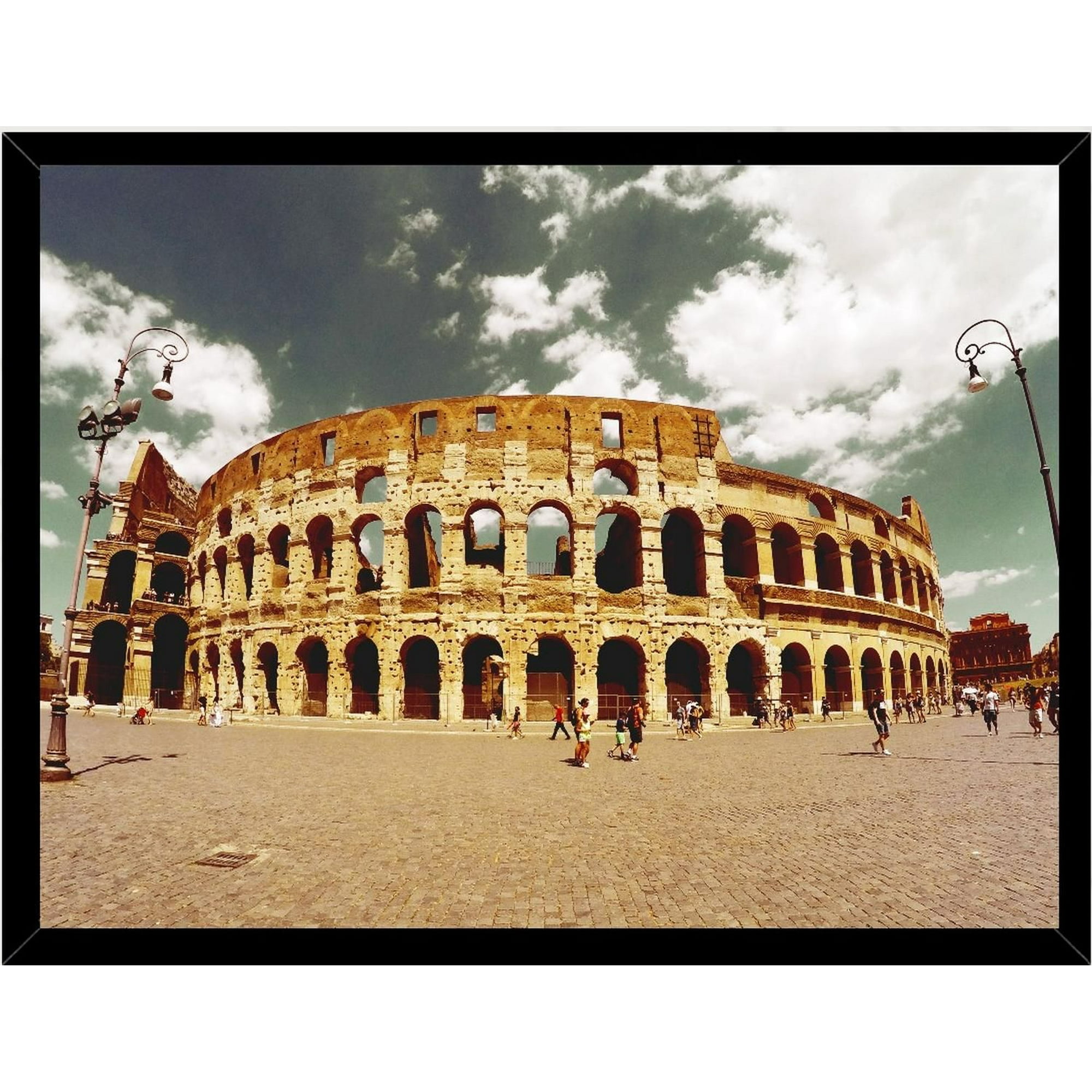 Genérico - Cuadro Decorativo Coliseo Medidas 30x40 Cm