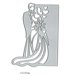 thumbnail image 2 of Troqueles Yeyert 13x10 cm Pareja de Boda Plateado, 2 of 8