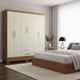thumbnail image 2 of Combo clóset 6 puertas + comoda 5 cajones 1 puerta + librero off white r625116, 2 of 8