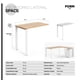 thumbnail image 3 of Lateral para Escritorio Space 50x90 Natura/Blanco, 3 of 3