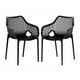 thumbnail image 1 of Pack 2 Butaca City Para Exterior Apilable Resistente - Negro, 1 of 3