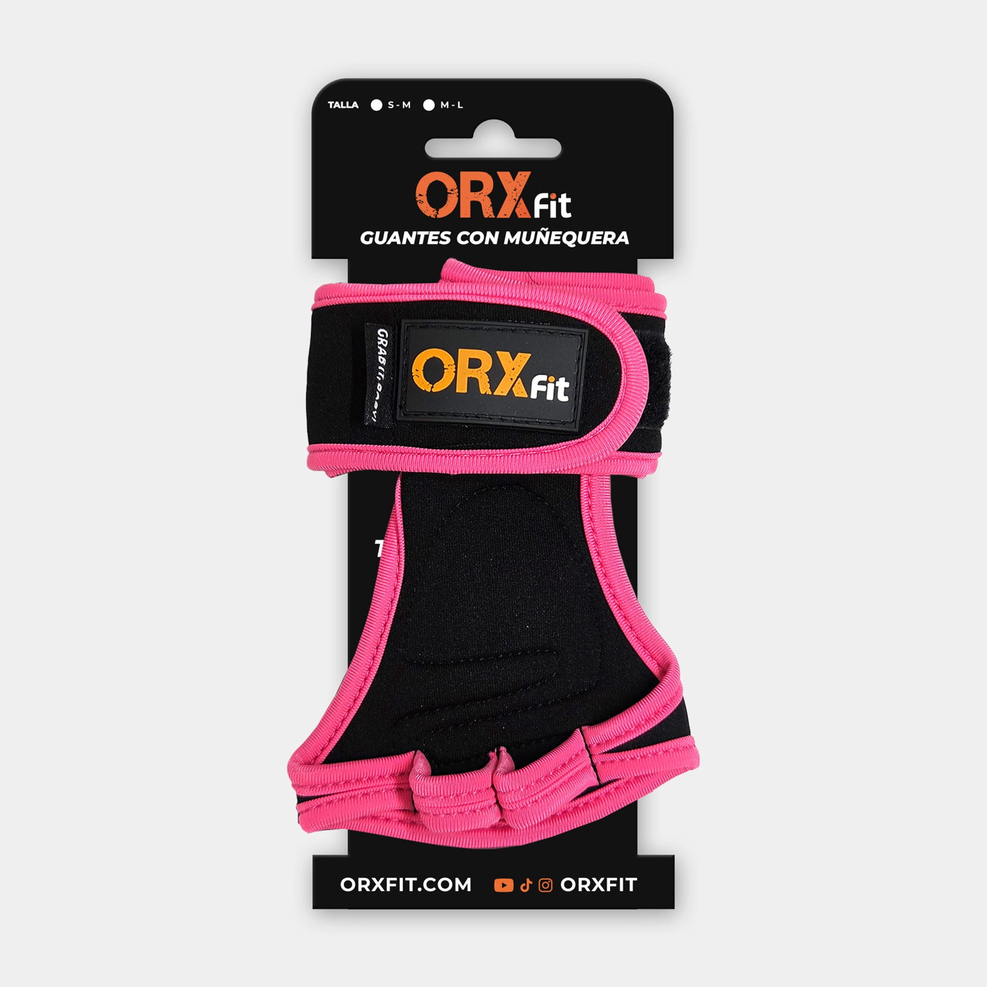 Guantes con Muñequeras Rosados ORXfit