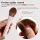 thumbnail image 3 of Juego de 14 brochas de maquillaje BS-MALL + Esponja beige, 3 of 9