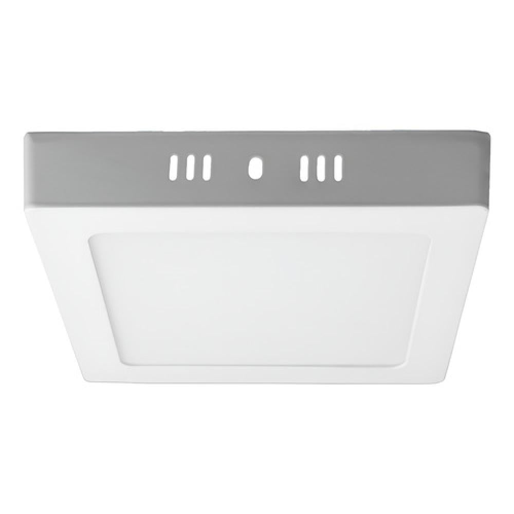 Teimporta - Panel Led Foco Plafón Sobrepuesto Cuadrado 12w 16cm Luz Fría Blanco