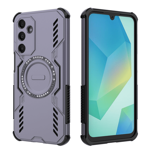 Funda FOXDOCK para Samsung Galaxy A16 , magnética, resistente a golpes, con soporte, unisex, carga inalámbrica
