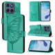 thumbnail image 1 of Funda cartera mariposa para Motorola Edge 60 con soporte y ranuras para tarjetas Verde, 1 of 5