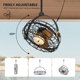 thumbnail image 4 of Ventilador de techo CROSSIO 58 cm con luces, control remoto y app, 4 of 9