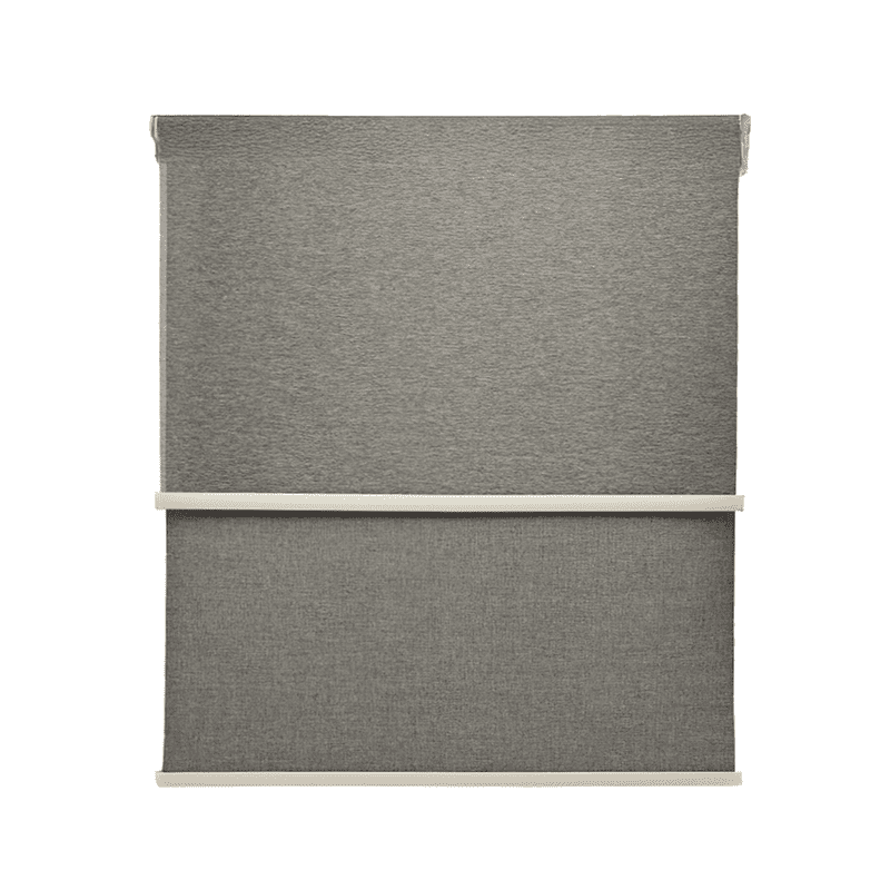 Guiza - Cortina Roller Blackout 2 Paño 240 Cm Altura Doble Con Visillo Sin Cenefa