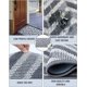 thumbnail image 4 of Felpudo de interior, felpudo de interior, felpudo de piso, con respaldo de goma antideslizante, superabsorbente, resistente a la suciedad, lavable a máquina, de perfil bajo, para entrada de casa, 80 x, 4 of 7