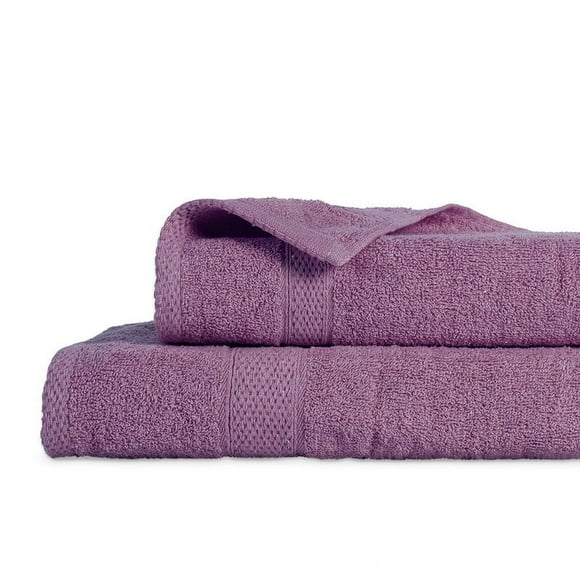 Set 2 toallas Colorix 400gsm Caja Morado