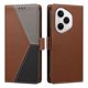 thumbnail image 4 of Funda Cartera para Honor 400 Pro con Cierre Magnético, Tricolor, Marrón, 4 of 6