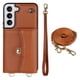 thumbnail image 1 of Crossbody PU Leather Phone Case For Samsung Galaxy S23 S22 Plus Note 20 Ultra Wallet Card Slots Magnetic Lanyard Cover, 1 of 3