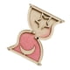 thumbnail image 1 of Accesorio De Tablero Ocupado De Madera Para Niños Pequeños, Enseñanza Temprana De Habilidades Prácticas, Reloj De Arena Rosa, 1 of 5