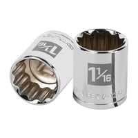 Truper - Dado Poligonal Pulgadas Cuadrante 1/2"" 1.1/16""