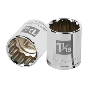 Truper - Dado Poligonal Pulgadas Cuadrante 1/2"" 1.1/16""